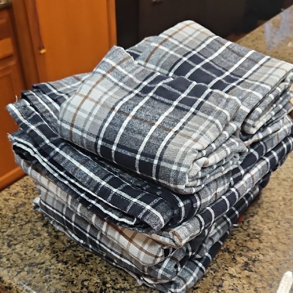 Plaid Flannel Fabric Bundle Queen